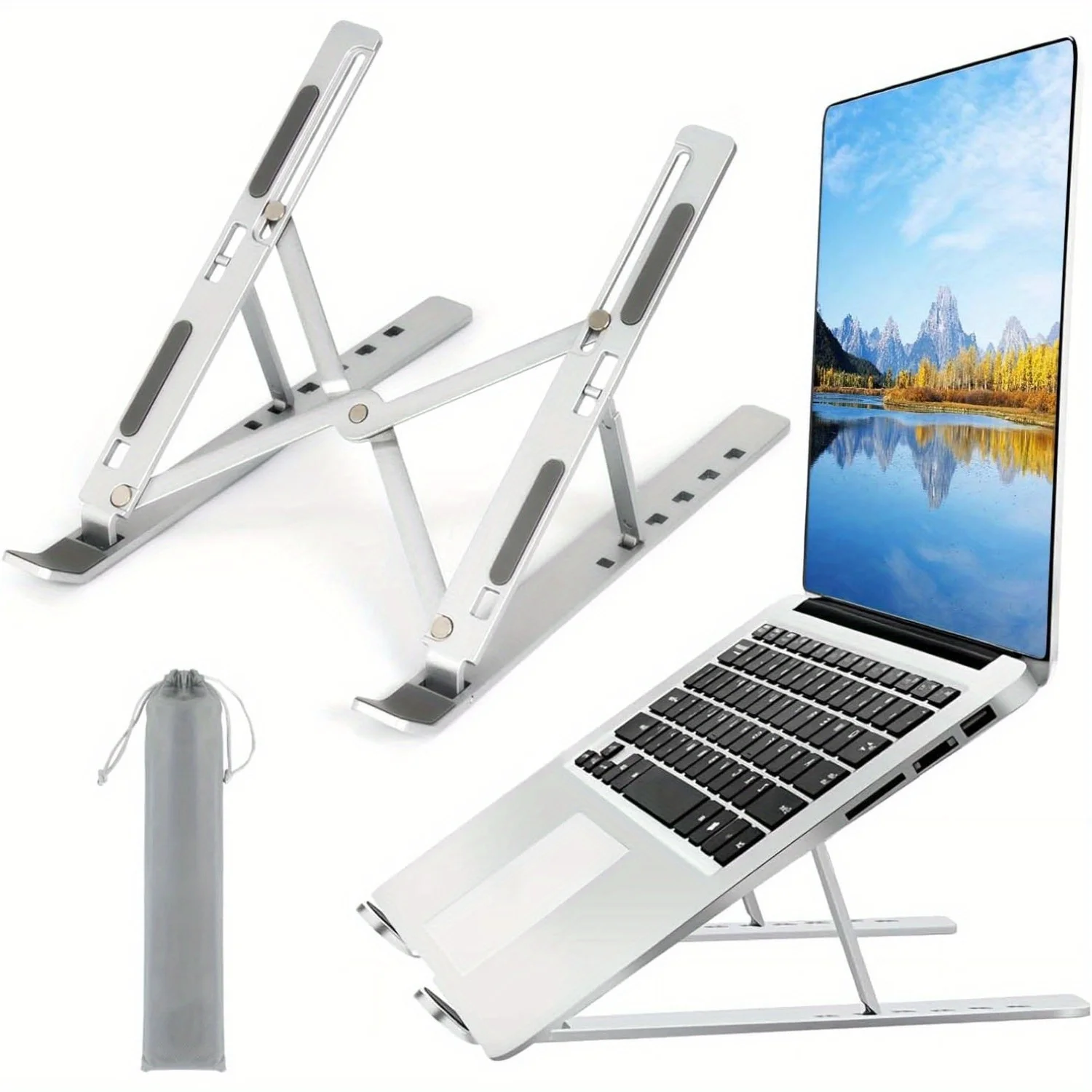 حامل كمبيوتر محمول من الألومني - مراجعة Laptop Accessories Organizer وسعره