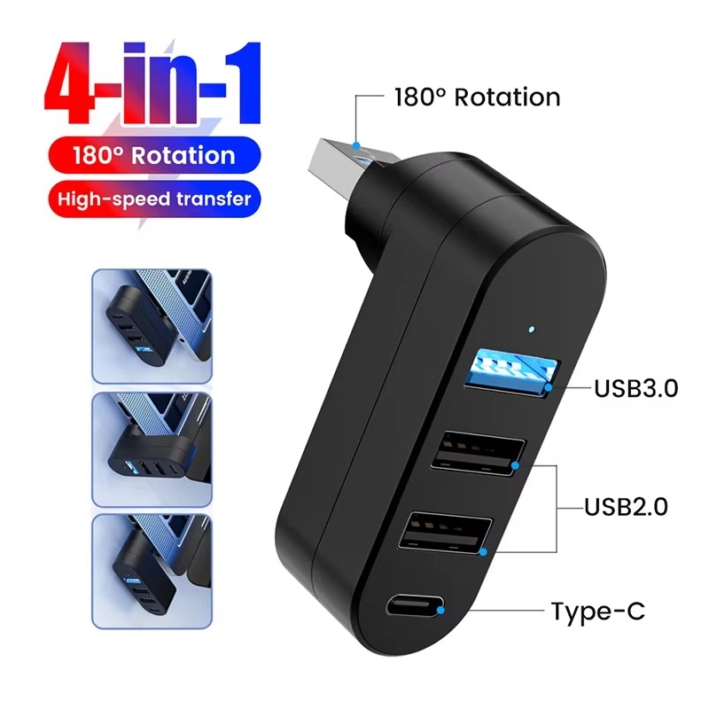موزع USB 3.0 صغير بأربعة منافذ - مراجعة Laptop Accessories Usb وسعره